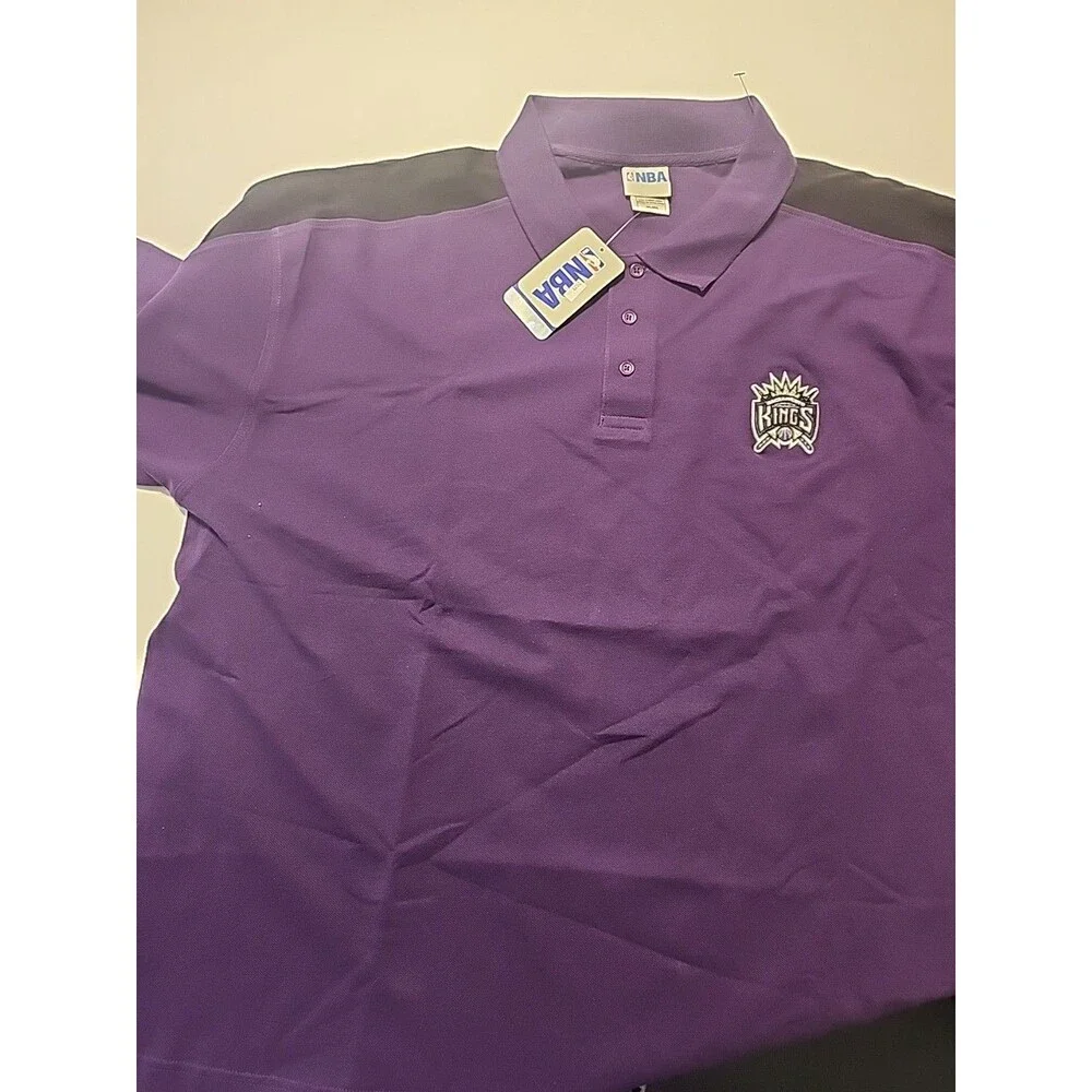 Sacramento Kings NBA Brand Polo Official Licensed Basketball Polo NWT Men's 2XL